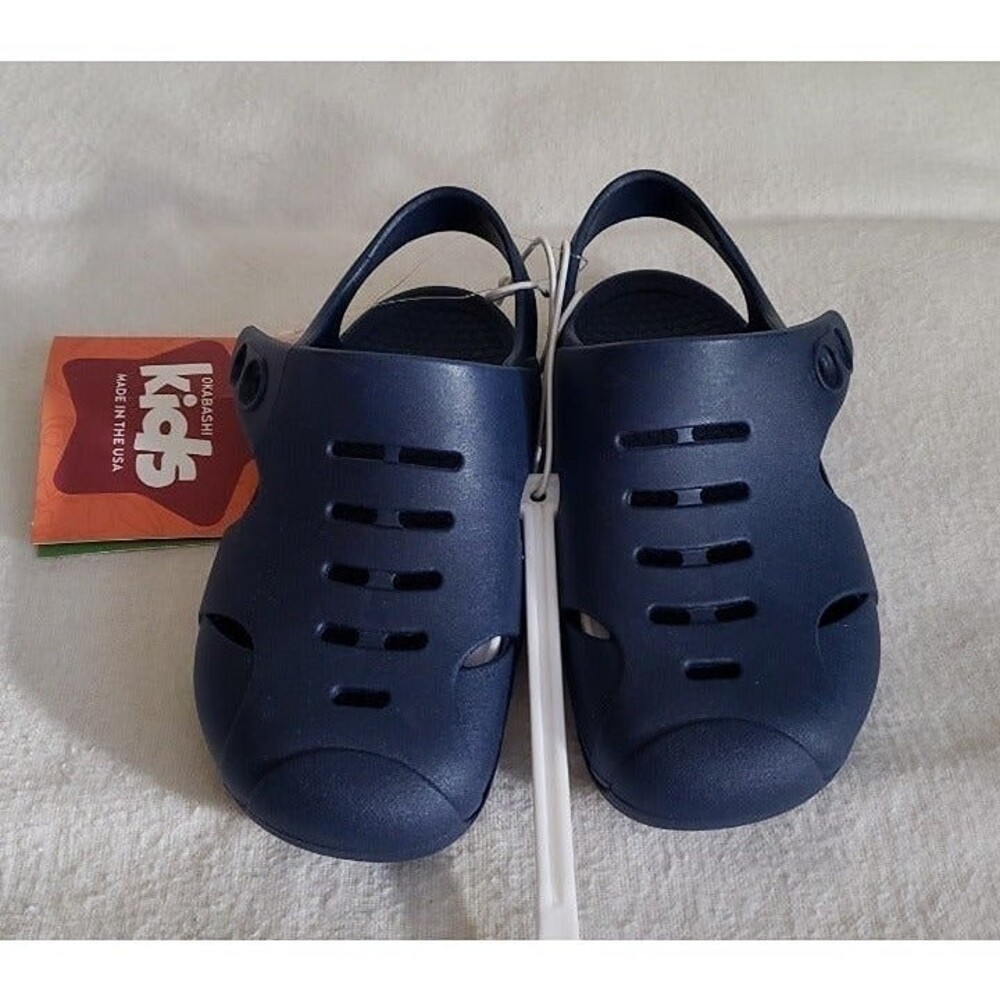 Kid's Okabashi Clog Style Navy Blue Waterproof Sandals -Boy/Girl Size: 11 (NWT)